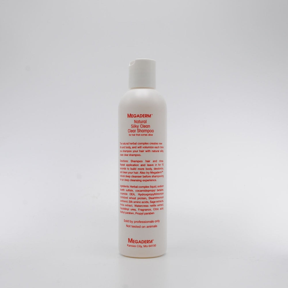 
                  
                    Load image into Gallery viewer, Megaderm Natural Silky Clean Clear Shampoo 8oz
                  
                