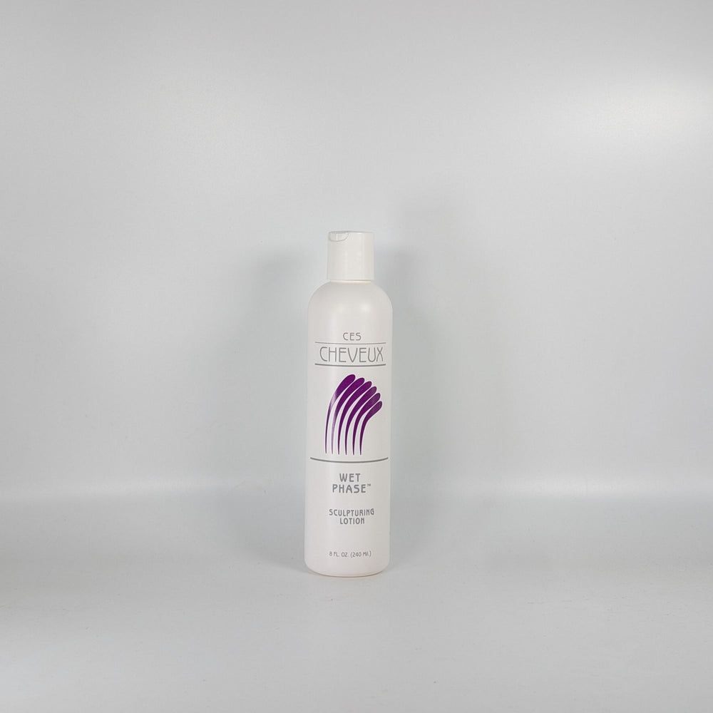 Front view of CES Cheveux Wet Phase Sculpturing Lotion 8 oz – for baby fine hair and flexible styling"