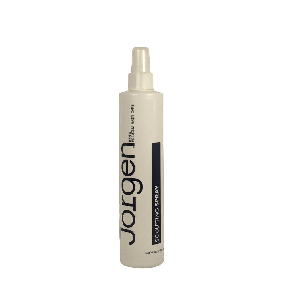 Jorgen Men's Sculpting Spray – Updated USA-made formula in a 10 oz bottle for volume, hold, and clean styling.