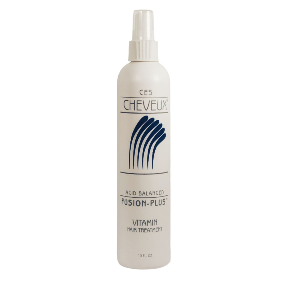 Front of CES Cheveux Acid Balanced Fusion-Plus Vitamin Hair Treatment bottle
